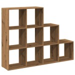 vidaXL Bibliotecă/separator 3 niveluri stejar 137,5x29x103,5 cm lemn