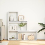 vidaXL Bibliotecă/separator cameră 3 niveluri, alb, 123x29x123 cm lemn vidaXL Bibliotecă/separator cameră 3 niveluri, alb, 123x29x123 cm lemn