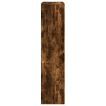 vidaXL Bibliotecă/separator 3 nivel stejar fumuriu 123x29x123 cm lemn