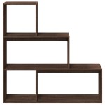 vidaXL Bibliotecă/separator 3 niveluri stejar maro 123x29x123 cm lemn