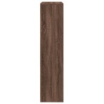 vidaXL Bibliotecă/separator 3 niveluri stejar maro 123x29x123 cm lemn