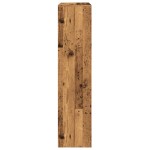 vidaXL Bibliotecă/separator 3 niveluri lemn vechi 123x29x123 cm lemn