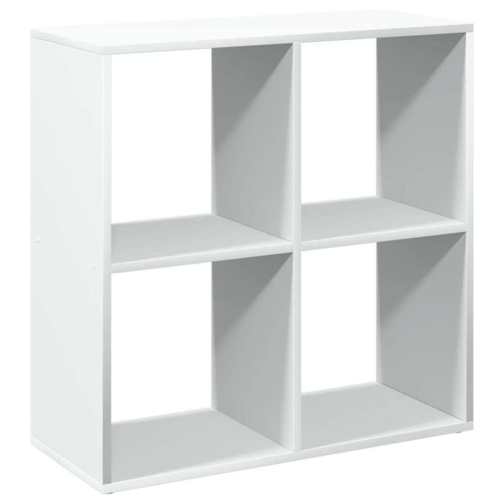 vidaXL Bibliotecă/separator cameră alb 69,5x29x69,5 cm lemn prelucrat