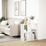 vidaXL Bibliotecă/separator cameră alb 69,5x29x69,5 cm lemn prelucrat vidaXL Bibliotecă/separator cameră alb 69,5x29x69,5 cm lemn prelucrat