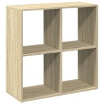 vidaXL Bibliotecă/separator cameră stejar sonoma 69,5x29x69,5 cm lemn