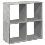 vidaXL Bibliotecă/separator cameră gri beton 69,5x29x69,5 cm lemn