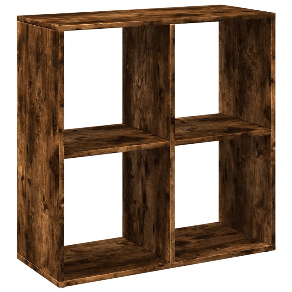 vidaXL Bibliotecă/separator cameră stejar fumuriu 69,5x29x69,5 cm lemn