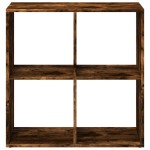 vidaXL Bibliotecă/separator cameră stejar fumuriu 69,5x29x69,5 cm lemn