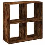 vidaXL Bibliotecă/separator cameră stejar fumuriu 69,5x29x69,5 cm lemn