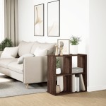 vidaXL Bibliotecă/separator cameră stejar maro 69,5x29x69,5 cm lemn