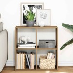 vidaXL Bibliotecă/separator, stejar artizanal, 69,5x29x69,5 cm, lemn vidaXL Bibliotecă/separator, stejar artizanal, 69,5x29x69,5 cm, lemn
