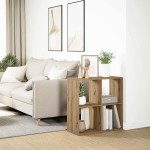vidaXL Bibliotecă/separator, stejar artizanal, 69,5x29x69,5 cm, lemn vidaXL Bibliotecă/separator, stejar artizanal, 69,5x29x69,5 cm, lemn