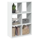 vidaXL Bibliotecă/separator cameră alb 69,5x29x103,5 cm lemn prelucrat