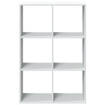 vidaXL Bibliotecă/separator cameră alb 69,5x29x103,5 cm lemn prelucrat