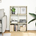 vidaXL Bibliotecă/separator cameră stejar sonoma 69,5x29x103,5 cm lemn vidaXL Bibliotecă/separator cameră stejar sonoma 69,5x29x103,5 cm lemn