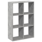 vidaXL Bibliotecă/separator cameră gri beton 69,5x29x103,5 cm lemn vidaXL Bibliotecă/separator cameră gri beton 69,5x29x103,5 cm lemn