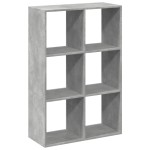 vidaXL Bibliotecă/separator cameră gri beton 69,5x29x103,5 cm lemn vidaXL Bibliotecă/separator cameră gri beton 69,5x29x103,5 cm lemn