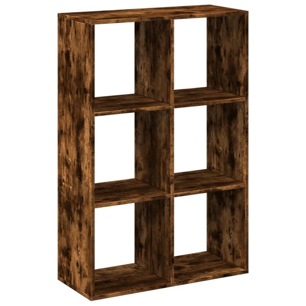 vidaXL Bibliotecă/separator cameră stejar fumuriu 69,5x29x103,5cm lemn