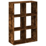 vidaXL Bibliotecă/separator cameră stejar fumuriu 69,5x29x103,5cm lemn