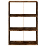 vidaXL Bibliotecă/separator cameră stejar fumuriu 69,5x29x103,5cm lemn
