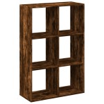 vidaXL Bibliotecă/separator cameră stejar fumuriu 69,5x29x103,5cm lemn