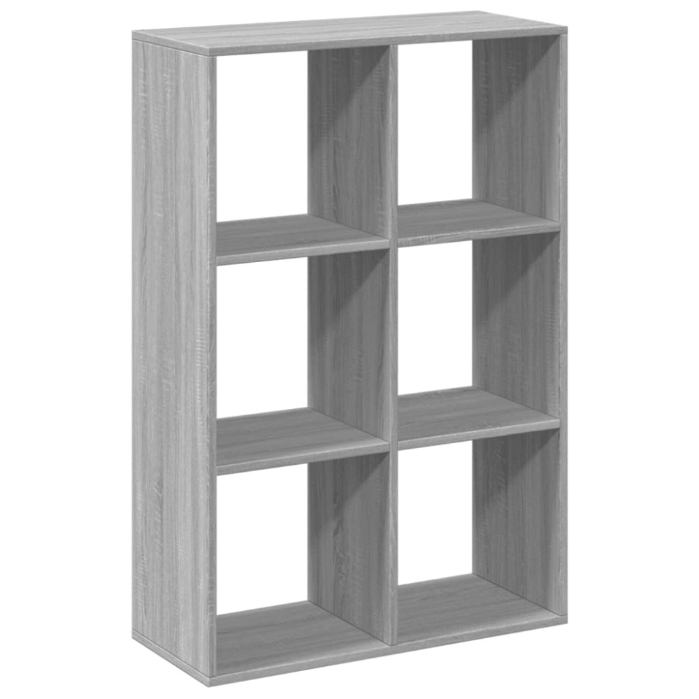 vidaXL Bibliotecă/separator cameră gri sonoma 69,5x29x103,5 cm lemn