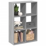 vidaXL Bibliotecă/separator cameră gri sonoma 69,5x29x103,5 cm lemn vidaXL Bibliotecă/separator cameră gri sonoma 69,5x29x103,5 cm lemn