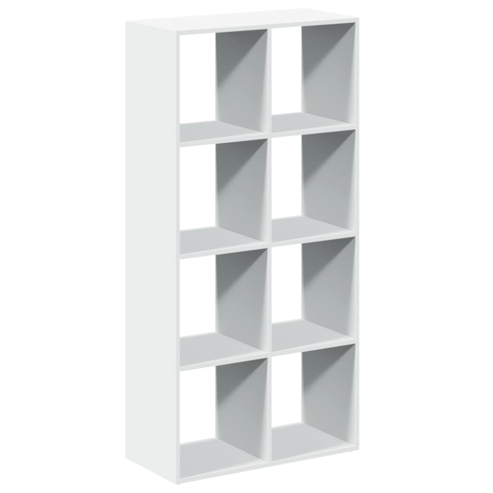 vidaXL Bibliotecă/separator cameră alb 69,5x29x137,5 cm lemn prelucrat
