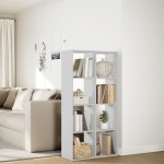 vidaXL Bibliotecă/separator cameră alb 69,5x29x137,5 cm lemn prelucrat