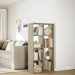 vidaXL Bibliotecă/separator cameră stejar sonoma 69,5x29x137,5 cm lemn