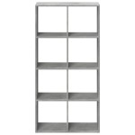 vidaXL Bibliotecă/separator cameră gri beton 69,5x29x137,5 cm lemn vidaXL Bibliotecă/separator cameră gri beton 69,5x29x137,5 cm lemn