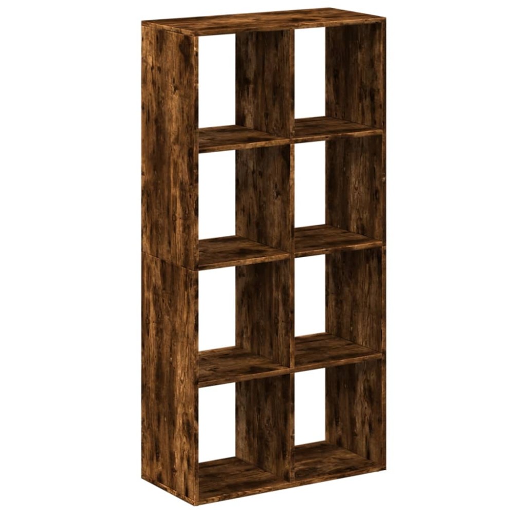vidaXL Bibliotecă/separator cameră stejar fumuriu 69,5x29x137,5cm lemn