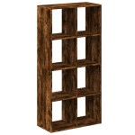 vidaXL Bibliotecă/separator cameră stejar fumuriu 69,5x29x137,5cm lemn vidaXL Bibliotecă/separator cameră stejar fumuriu 69,5x29x137,5cm lemn
