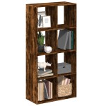 vidaXL Bibliotecă/separator cameră stejar fumuriu 69,5x29x137,5cm lemn vidaXL Bibliotecă/separator cameră stejar fumuriu 69,5x29x137,5cm lemn