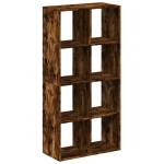 vidaXL Bibliotecă/separator cameră stejar fumuriu 69,5x29x137,5cm lemn vidaXL Bibliotecă/separator cameră stejar fumuriu 69,5x29x137,5cm lemn