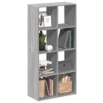 vidaXL Bibliotecă/separator cameră gri sonoma 69,5x29x137,5 cm lemn vidaXL Bibliotecă/separator cameră gri sonoma 69,5x29x137,5 cm lemn