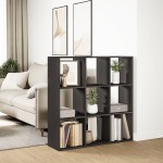 vidaXL Bibliotecă/separator cameră negru 102x29x103,5 cm lemn