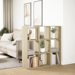 vidaXL Bibliotecă/separator cameră stejar sonoma 102x29x103,5 cm lemn vidaXL Bibliotecă/separator cameră stejar sonoma 102x29x103,5 cm lemn