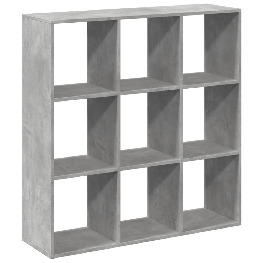 vidaXL Bibliotecă/separator cameră gri beton 102x29x103,5 cm lemn