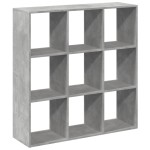 vidaXL Bibliotecă/separator cameră gri beton 102x29x103,5 cm lemn vidaXL Bibliotecă/separator cameră gri beton 102x29x103,5 cm lemn