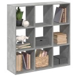 vidaXL Bibliotecă/separator cameră gri beton 102x29x103,5 cm lemn vidaXL Bibliotecă/separator cameră gri beton 102x29x103,5 cm lemn