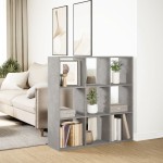 vidaXL Bibliotecă/separator cameră gri beton 102x29x103,5 cm lemn vidaXL Bibliotecă/separator cameră gri beton 102x29x103,5 cm lemn