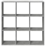 vidaXL Bibliotecă/separator cameră gri beton 102x29x103,5 cm lemn vidaXL Bibliotecă/separator cameră gri beton 102x29x103,5 cm lemn