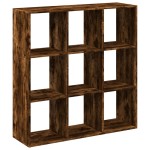 vidaXL Bibliotecă/separator cameră stejar fumuriu 102x29x103,5 cm lemn vidaXL Bibliotecă/separator cameră stejar fumuriu 102x29x103,5 cm lemn
