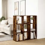 vidaXL Bibliotecă/separator cameră stejar fumuriu 102x29x103,5 cm lemn vidaXL Bibliotecă/separator cameră stejar fumuriu 102x29x103,5 cm lemn