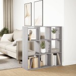 vidaXL Bibliotecă/separator cameră gri sonoma 102x29x103,5 cm lemn vidaXL Bibliotecă/separator cameră gri sonoma 102x29x103,5 cm lemn