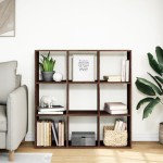 vidaXL Bibliotecă/separator cameră stejar maro 102x29x103,5 cm lemn