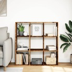 vidaXL Bibliotecă/separator cameră lemn vechi 102x29x103,5 cm lemn