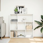 vidaXL Bibliotecă/separator cameră alb 102x29x103,5 cm lemn prelucrat