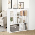 vidaXL Bibliotecă/separator cameră alb 102x29x103,5 cm lemn prelucrat